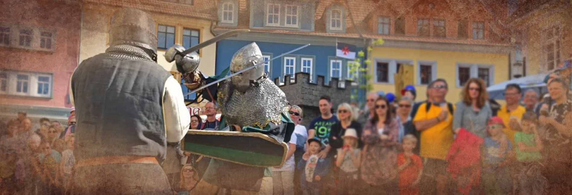 Ritterkampf vor Publikum