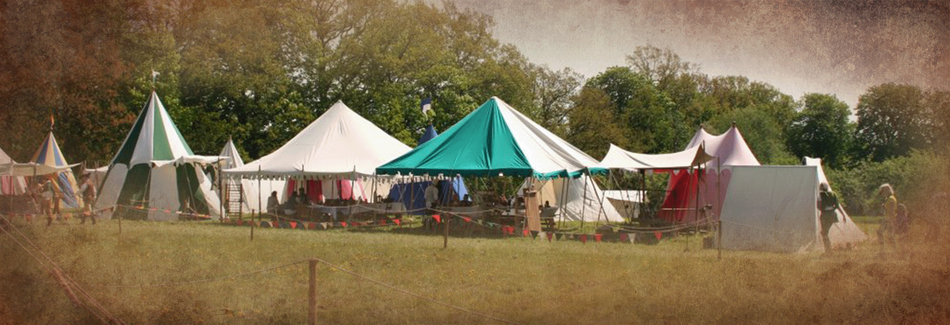 Lager zum mittelalterlichen Blütenfest